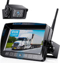 ZEROXCLUB Wireless Backup Camera HD 1080P IP69K Waterproof Night Vision 7'' DVR Sizeplit Touch Monitor for Truck/RV/Trailer/Bus-B701