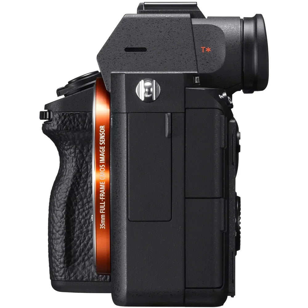 Sizeony a7III 24.2MP Full Frame Mirrorless Interchangeable Lens Camera Body + 64GB Memory & Flash a7III Accessory Bundle