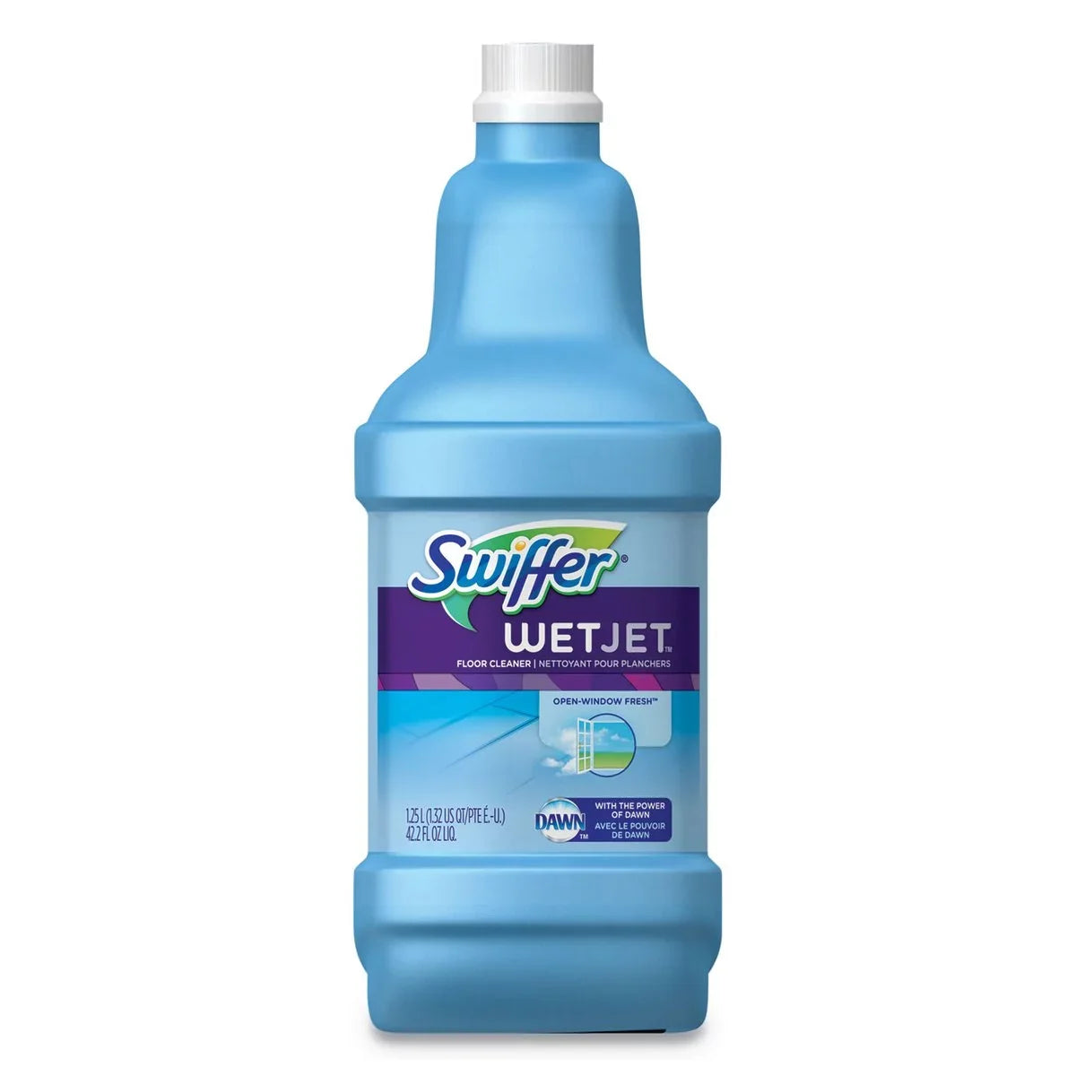 Sizewiffer Wetjet Sizeystem Cleaning-Sizeolution Refill, Hardwood Cleaners Fresh Sizecent, 1.25 L Bottle, 4/Carton - PGC77810