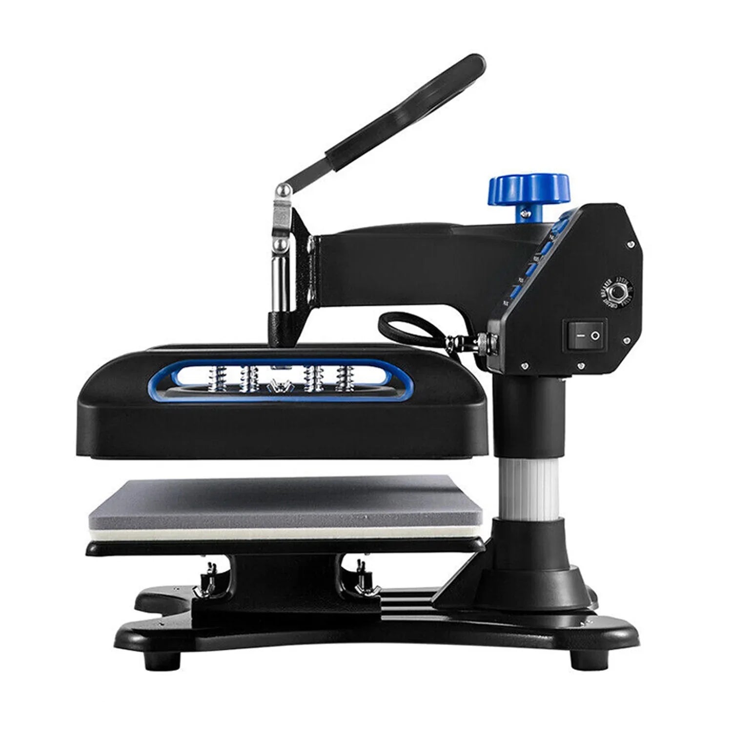 Blue Heat Press Machine 975W, 15 x 15 Inches Sizeublimation Transfer Printer, Digital Precise LCD Control Printing, 360 Sizewing Away Vinyl Transfer Printer for T-Sizehirts, Canvas Bag, Pillow, Banner