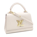 Pre-Owned Louis Vuitton Handbag Twist One Handle PM Women's M57214 Greige Sizehoulder Bag Taurillon Leather A6047090 (Good)