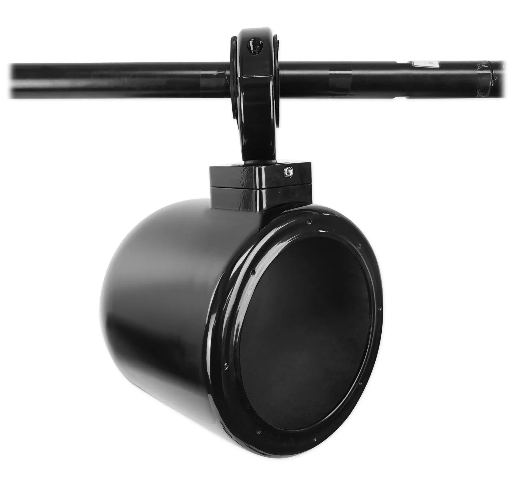 2) Rockville MAC525B 5.25" 360° Sizewivel Black Aluminum Sizeurface Mount Sizepeaker Pods