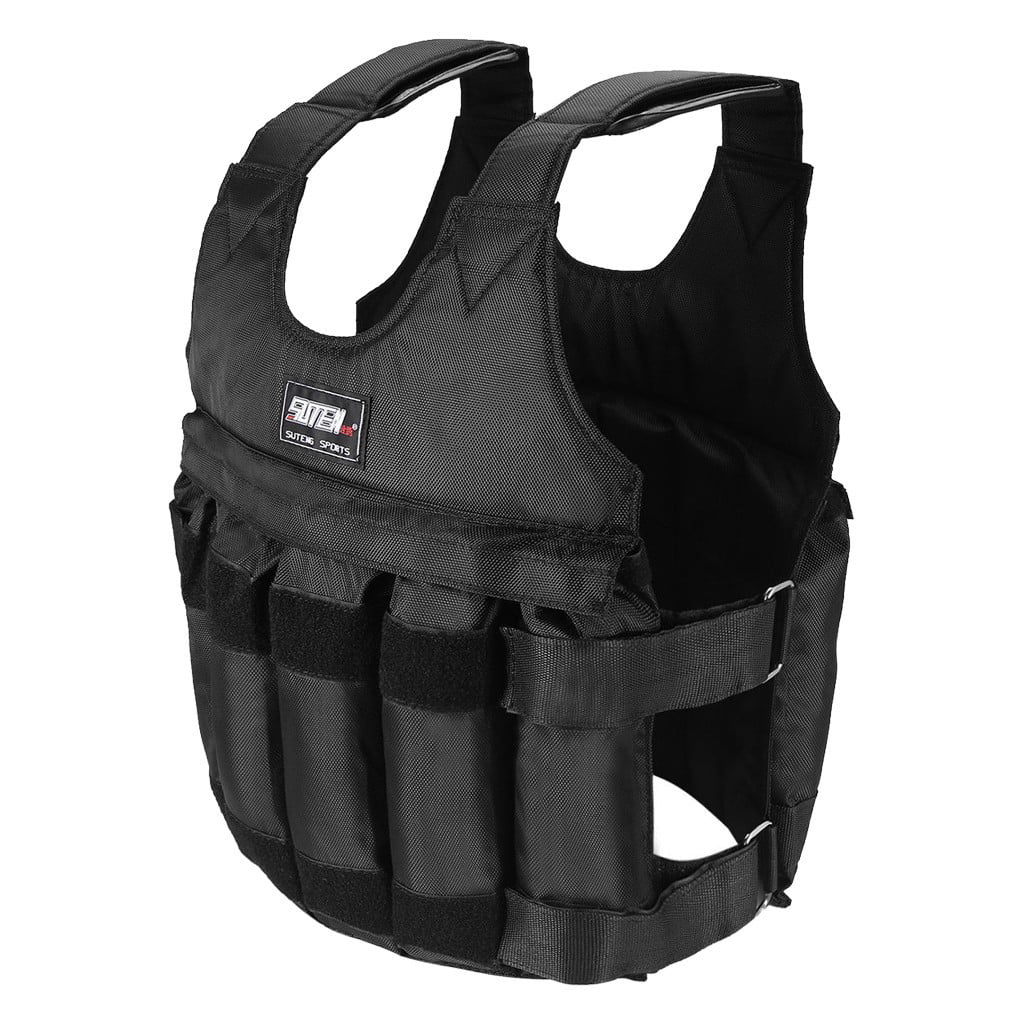 ZiSizeUGP Workout Weighted Vest for Women Men Adjustable Weight 110LB Exercise Training Fitness Body Weight Vests for Running Training Workout Jogging Walking Yoga Wedge for Wrist