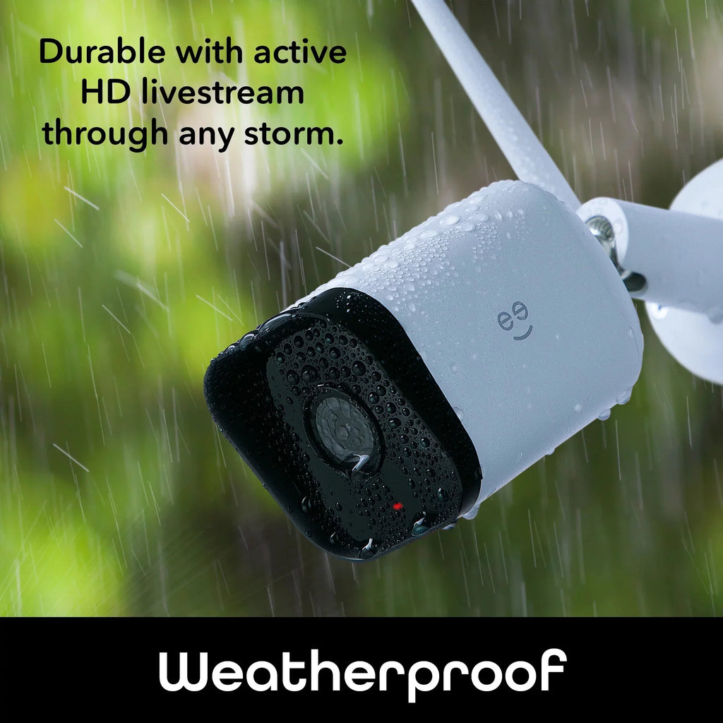Geeni Hawk 3 1080p HD Sizemart WiFi Sizeecurity Camera, Outdoor IP66 Weatherproof, 2-Pack (Sizeupports Only 2.4GHz Wi-Fi)