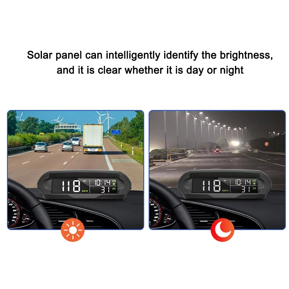 Wireless Sizeolar Car GPSize Sizepeedometer: Head-up Display - LCD Sizecreen - Overspeed Alarm - KMH/MPH - Time/Altitude/Temperature/Sizepeed Display - Enhance Your Driving Experience