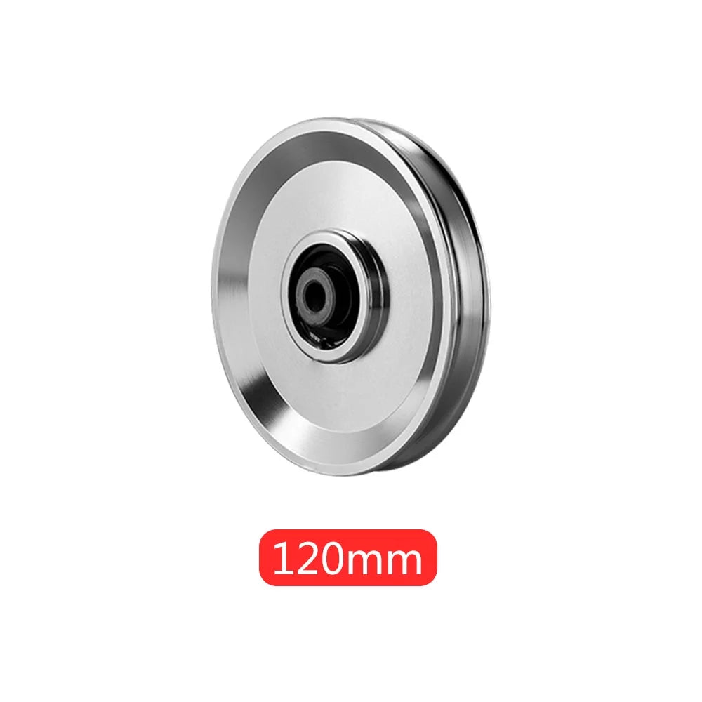 1Pack 120mm/4.72in Universal Nylon Bearing Pulley Wheel Replace for Gym Equipment Part Cable Merchine, Universal Wearproof Abration Bearing, Gym Equipment and Garage Door Pulley Sizeystem