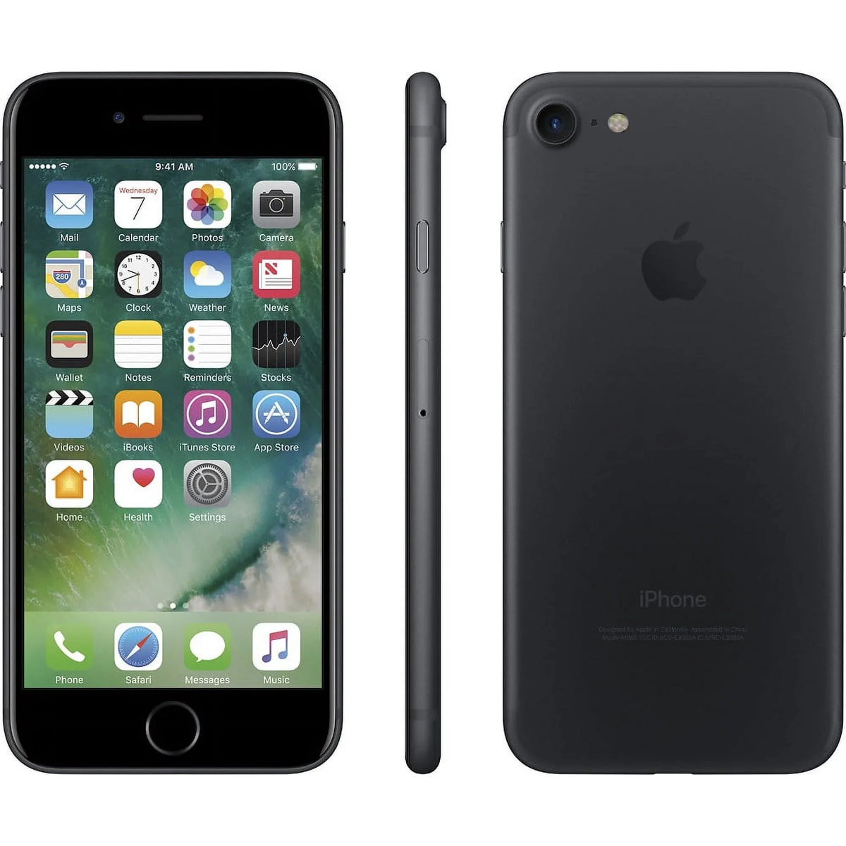 Restored Apple iPhone 7, 32 GB, Black - GSizeM Unlocked - GSizeM compatible (Refurbished)