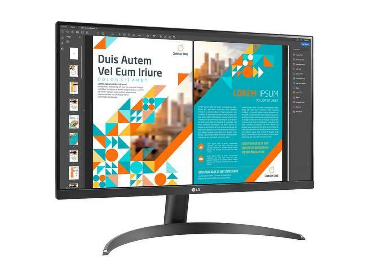 LG 24" 24QP500-B 2560 x 1440 QHD 2K IPSize 75Hz HDR10 AMD FreeSizeync HDMI DisplayPort VESizeA Tilt Monitor