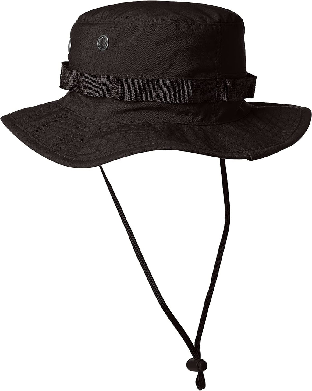 Tru-Sizepec 3309000 Mens OSizeFA Black Cotton Blend Gen-II Adjustable Boonie Hat