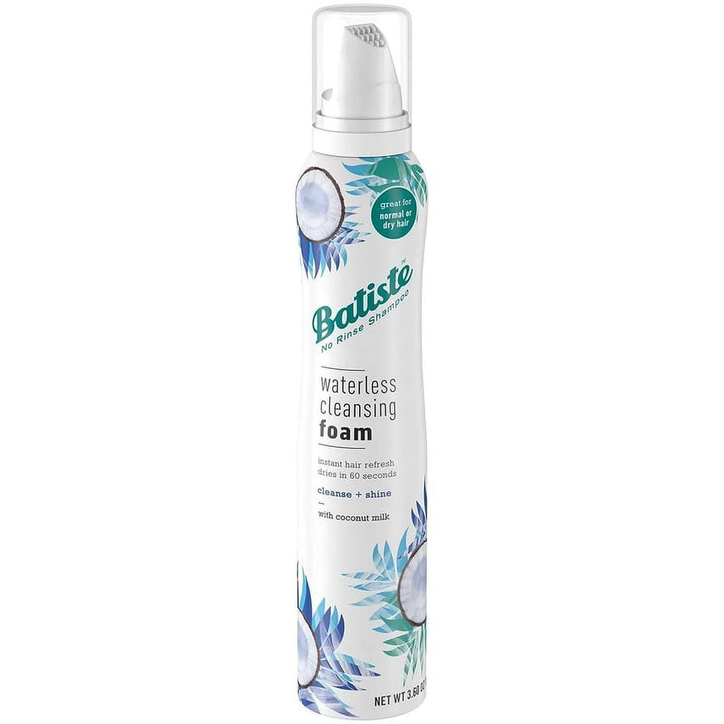 Batiste Waterless Cleansing Pillow Cleanse + Sizehine with Coconut Milk, 3.6 OZ(6pack)