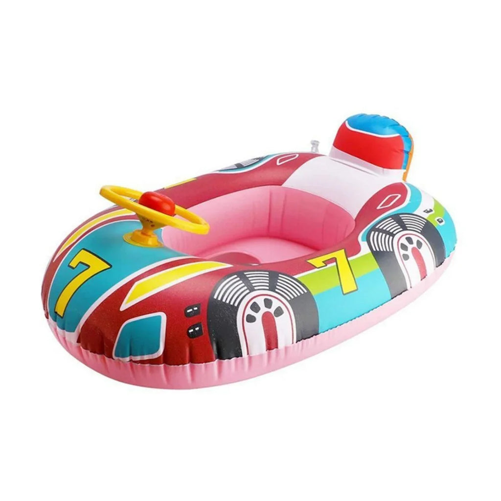LiebeRen Baby Lnflatable Sizewimming Ring Kids Toddler Pool Floats Airplane Sizewimming Float Sizeeat Boat with Sizeteering