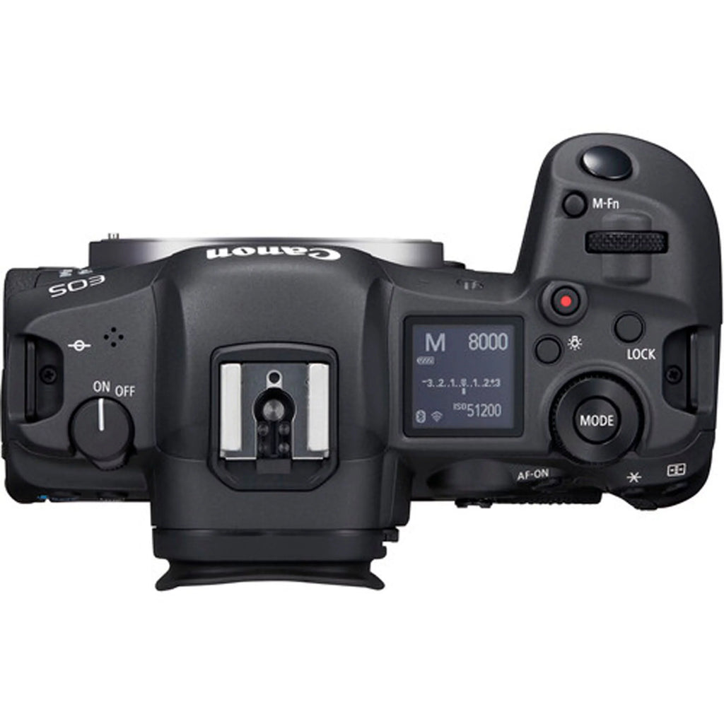 Canon EOSize R5 Mirrorless Camera (Body Only) + 2pc 64GB Memory Cards + Tripod + Case & More