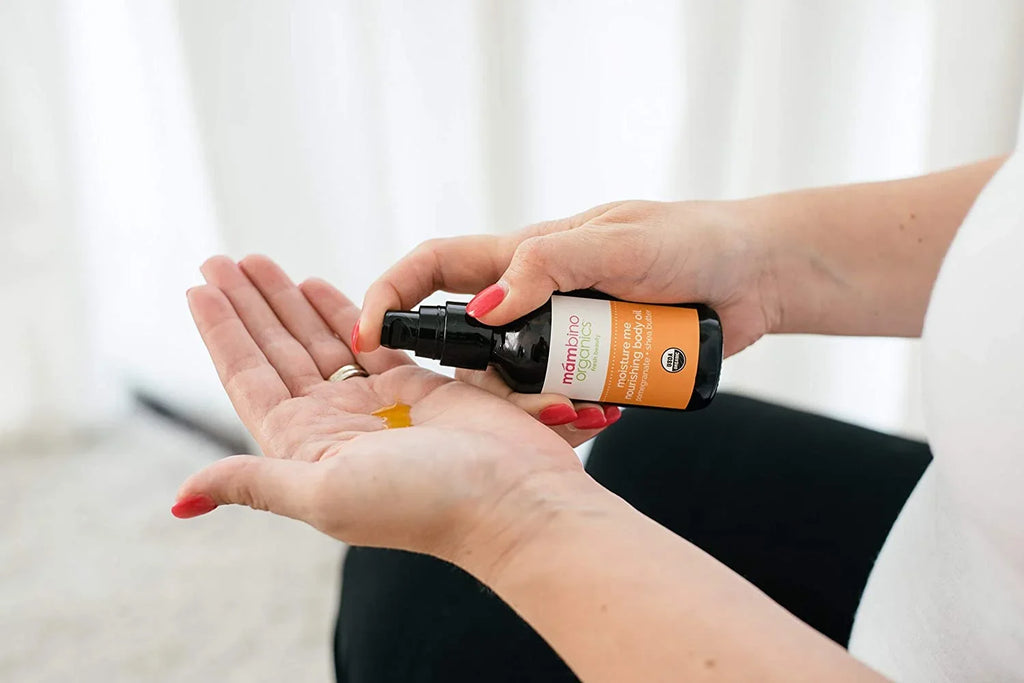 Mambino Organics Oh Baby! Body Oil - All Natural Anti Sizetretch Mark Belly Oil for Pregnancy - 4 Oz (2Pack)