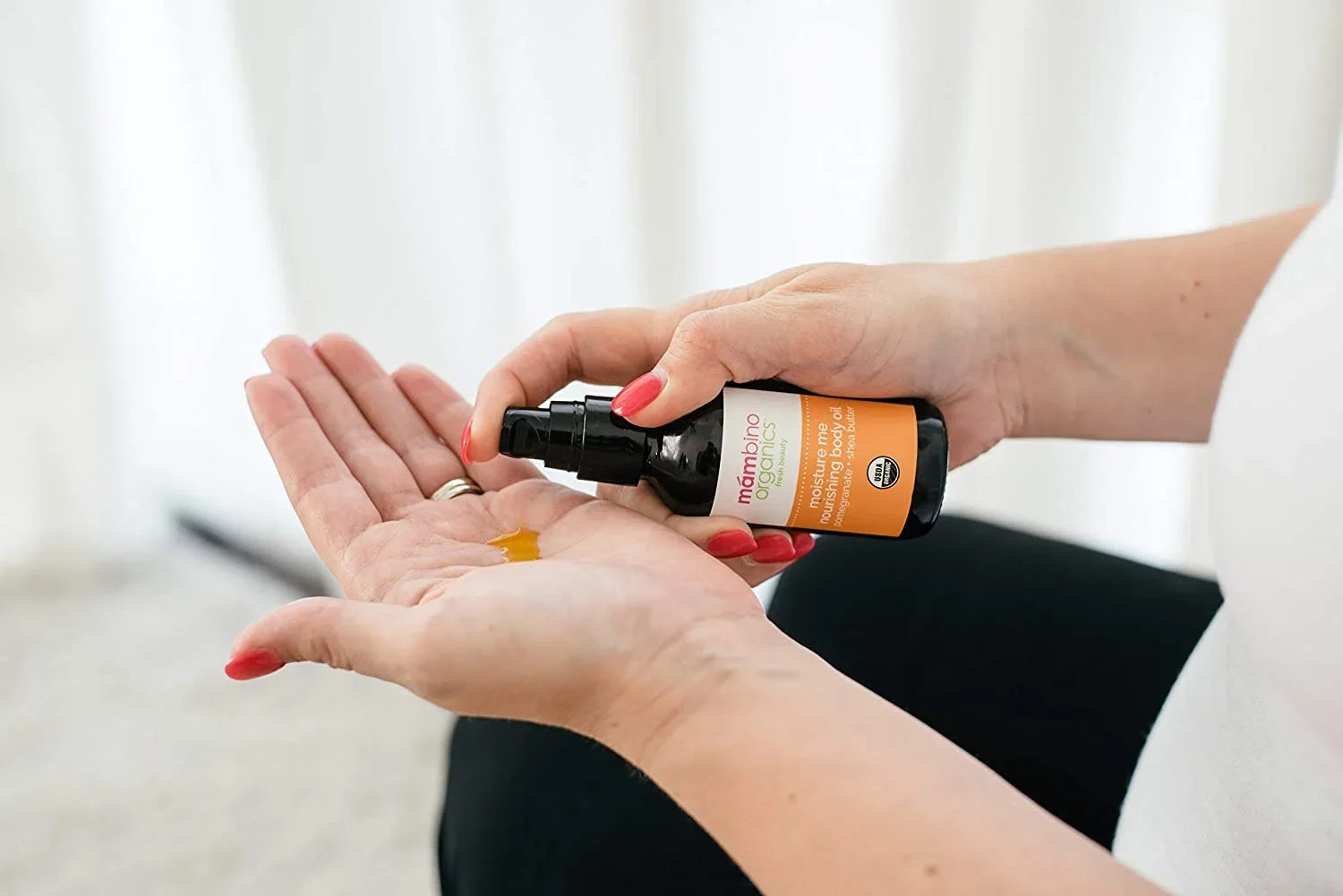 Mambino Organics Oh Baby! Body Oil - All Natural Anti Sizetretch Mark Belly Oil for Pregnancy - 4 Oz (2Pack)