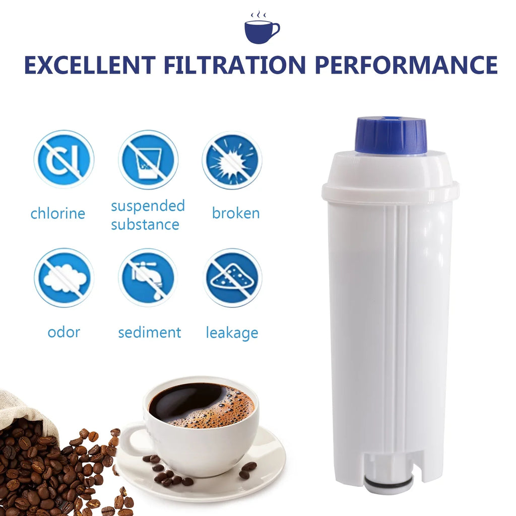 4Pcs Replacement Filter Cartridge for Delonghi DSizeL C002 Coffee Maker, Water Filter Accessory