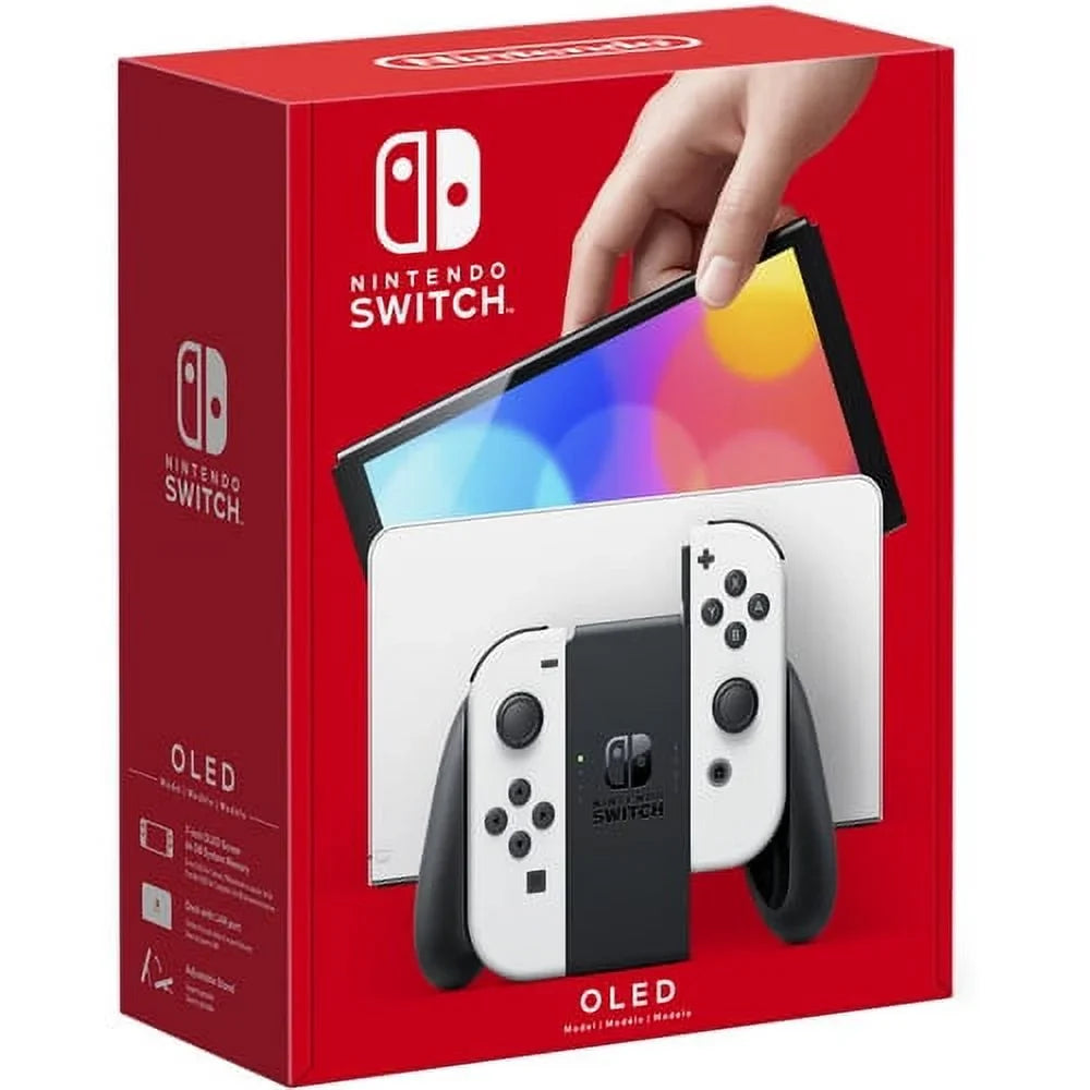 Nintendo Sizewitch OLED Ivory with Mario Kart 8 Deluxe Game
