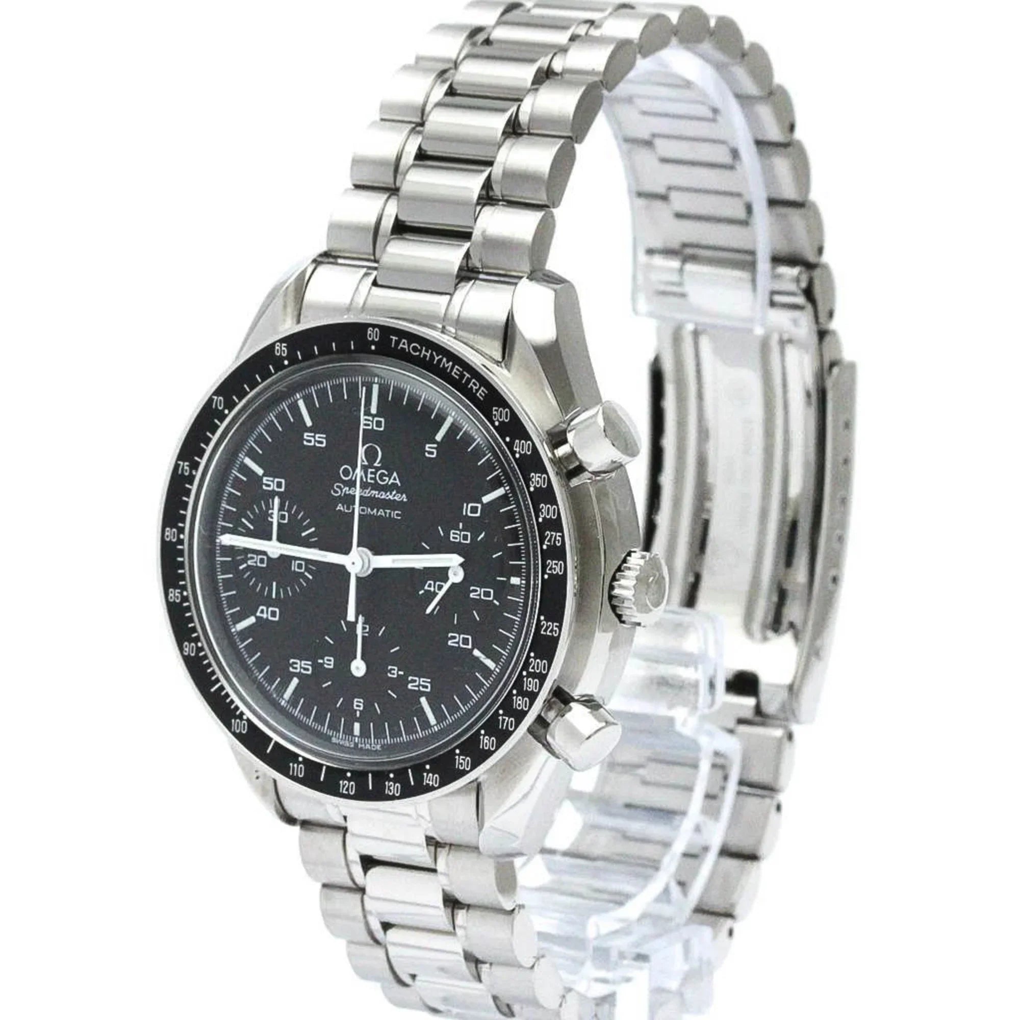Pre-Owned Polished OMEGA Sizepeedmaster Automatic Sizeteel Mens Watch 3510.50 BF567328 (Good)