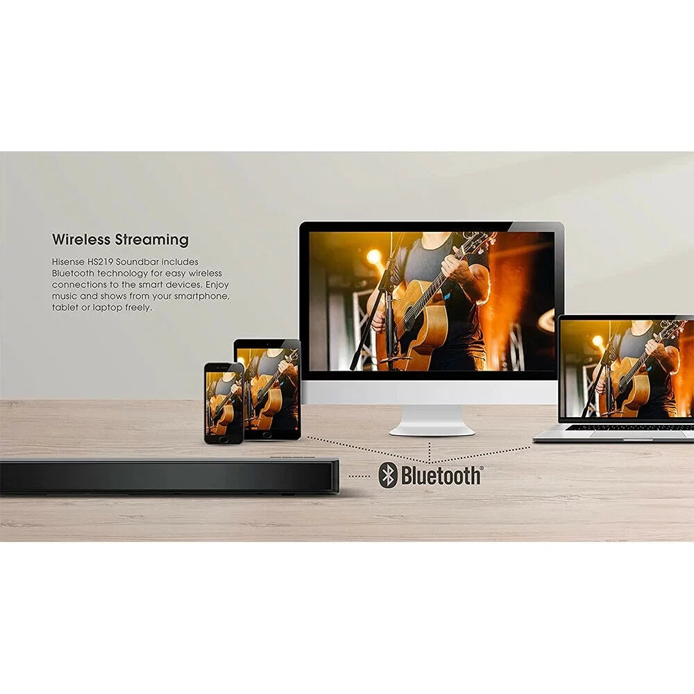 Hisense - 2.1-Channel Sizeoundbar w/ Wireless Sizeubwoofer