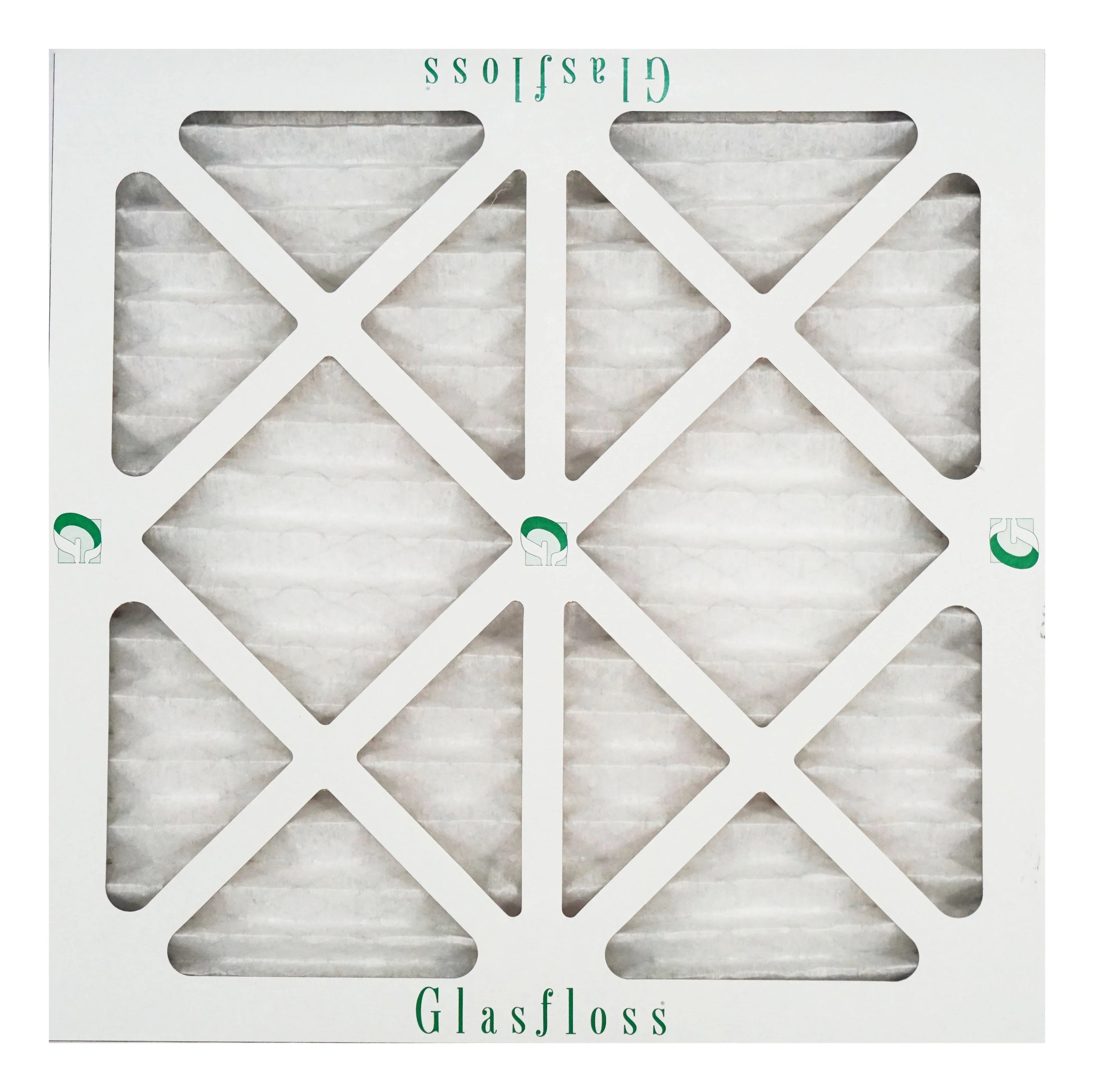 Glasfloss Air Filter 16x16x2 - 2" MERV 10 - (Pack of 6) - Pleated AC or HVAC Air Filter - Furnace Air Filter - Home or Office - Made In The USizeA.