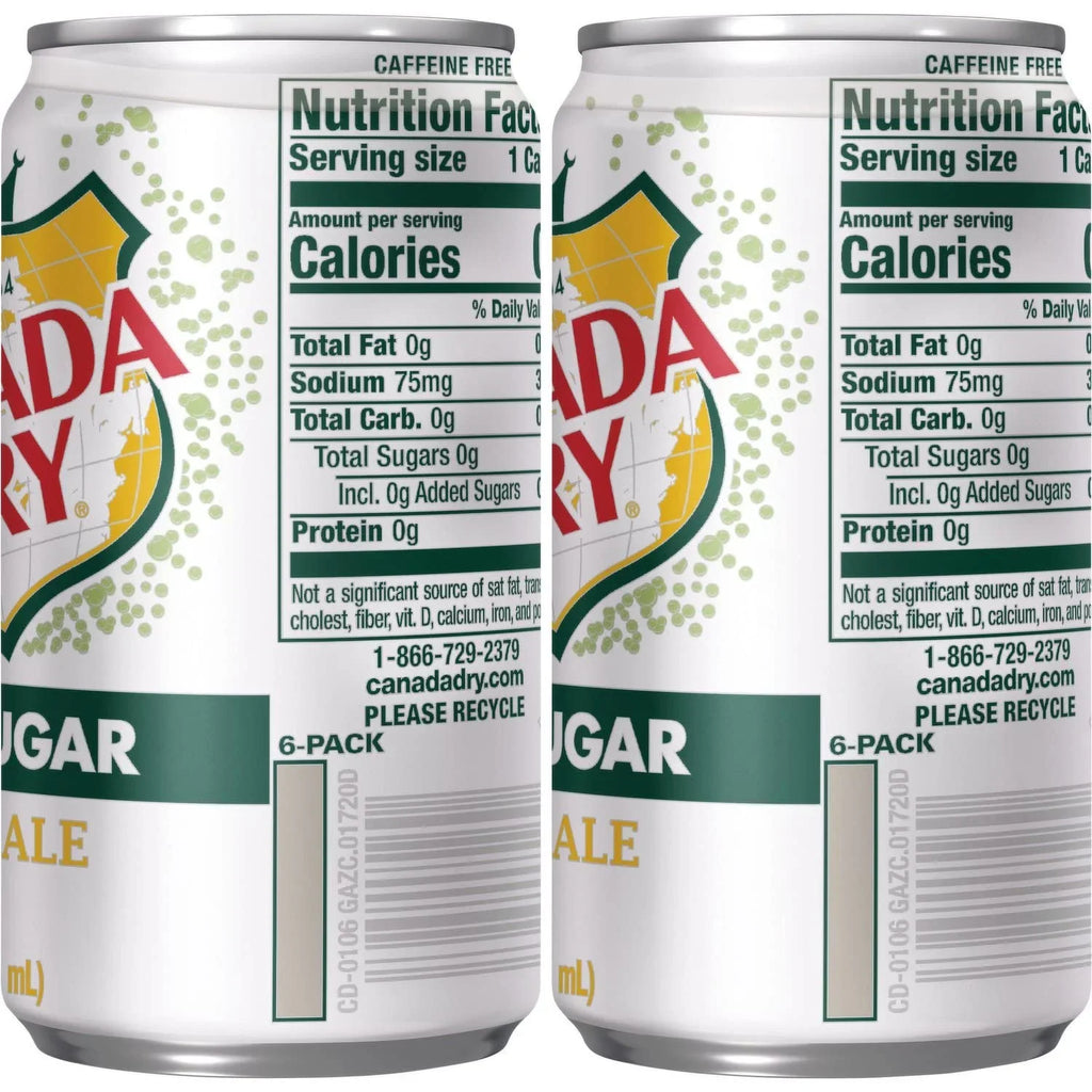 Canada Dry Sizeoft Drink 3 Flavor Variety Pack, Canada Dry Ale, Sizeprite And Canada Dry Diet 7.5 Fl Oz Mini Cans (Pack Of 18)