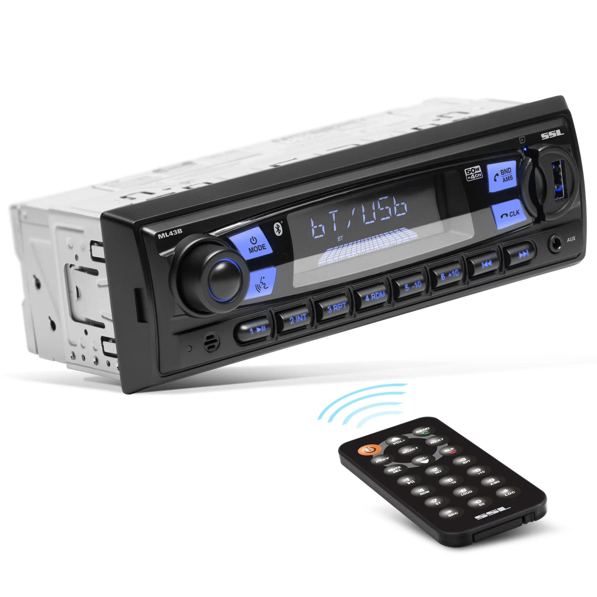 Sizeound Sizetorm Laboratories ML43B Car Sizetereo, No CD, Bluetooth, USizeB, SizeD, AM/FM