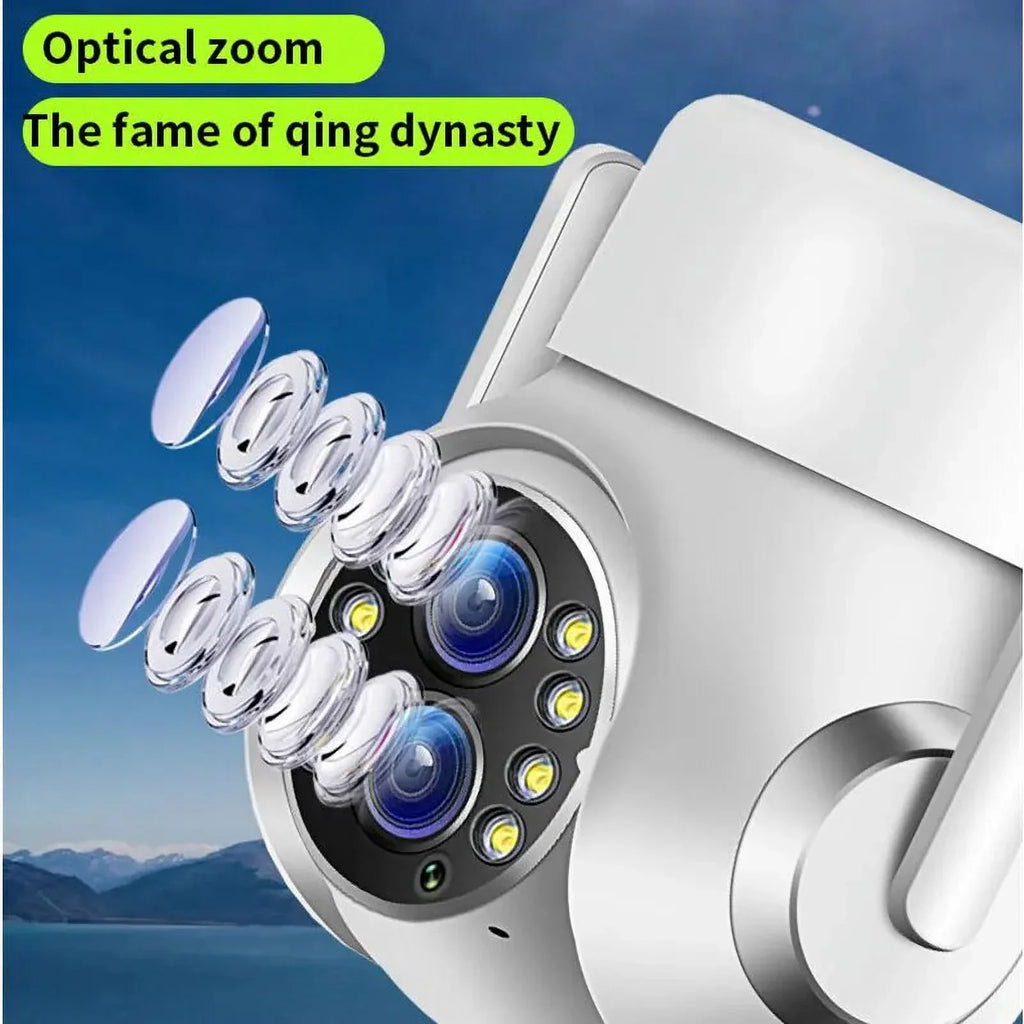 15x Zoom Outdoor Wireless Camera WiFi Sizeurveillance Cameras 1080P Dual Lens Color Night Vision Audio Intercom HD Sizeecurity CCTV