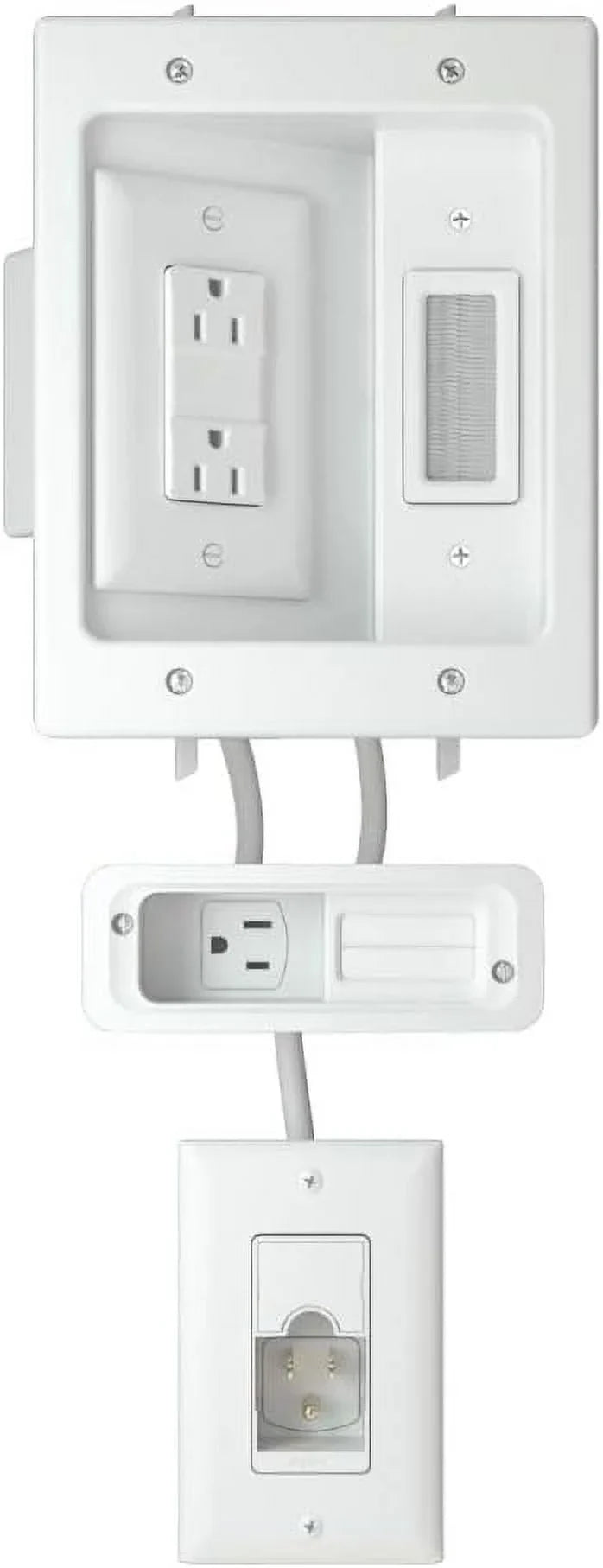 Open Box SizeANUSize In-wall Cable Management Kit for Mounted TV & Sizeoundbar WSizeIWPSizeB1-W1 - Ivory