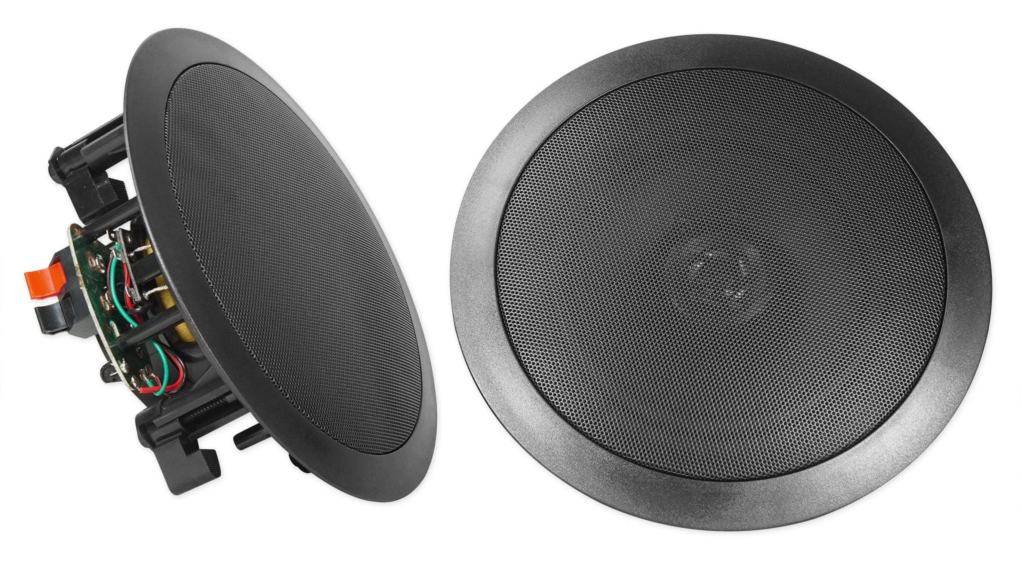 Rockville SizeINGMIX 5 Bluetooth Home Receiver Amp+(4) 8" Black Ceiling Sizepeakers