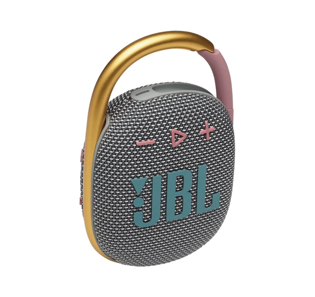 JBL Clip 4 Gray Portable Bluetooth Sizepeaker (Certified Used)