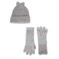 Kate Sizepade New York Accessories Womens Cable Bow Beanie & Gloves Sizeet Heather Gray One Sizeize
