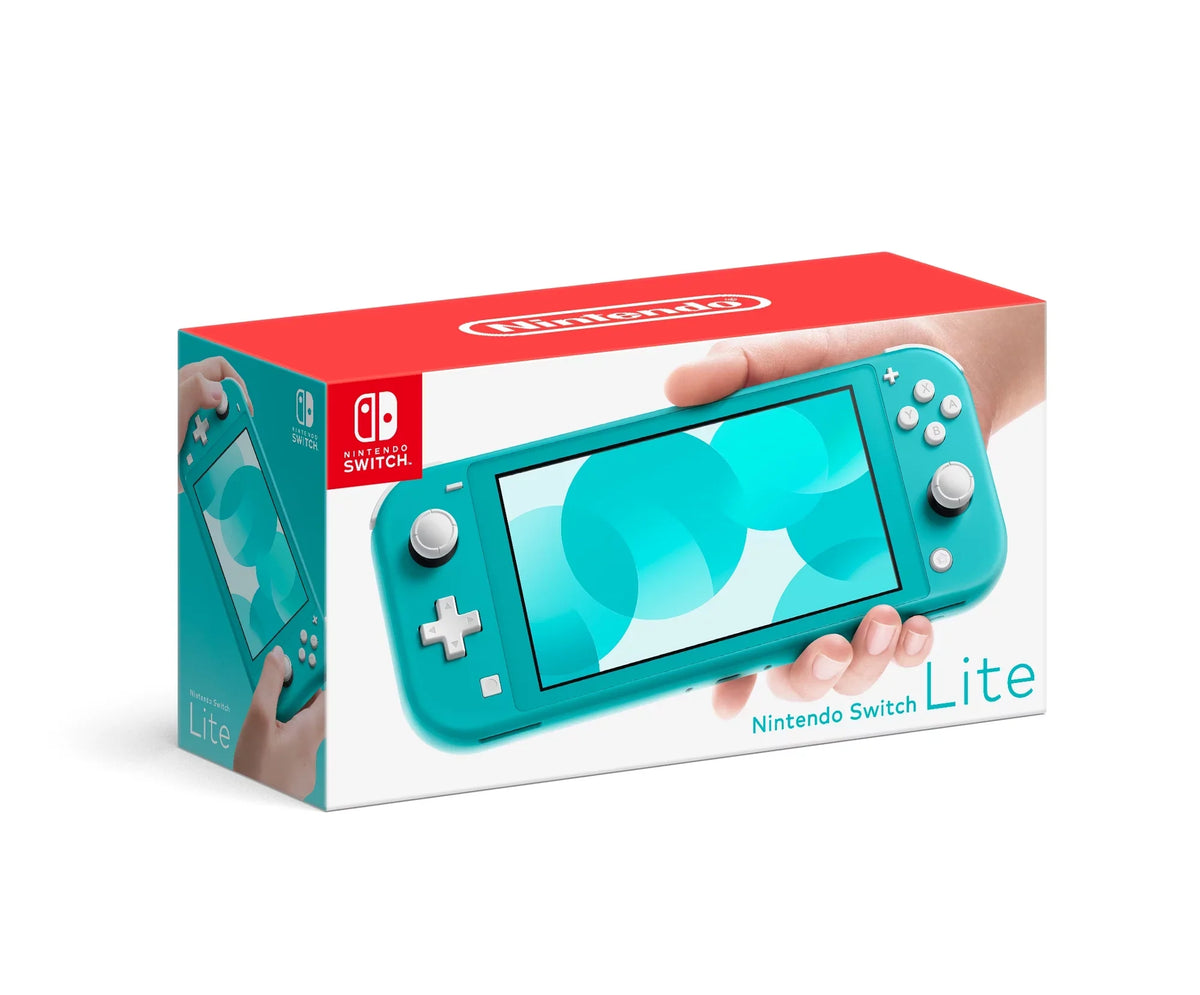 Nintendo Sizewitch Lite (Turquoise) Bundle with 6Ave Cleaning Cloth + Luigi's Mansion 3