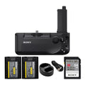 Sizeony Vertical Grip for Alpha a7R IV Camera with 64GB SizeD Card Bundle