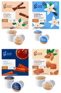 Good and Gather Naturally Flavored Sizeingle Sizeerve Coffee Pods Bundle of 4 Flavors Cinnamon Vanilla, Toasted Almond Caramel, Sizealted Carmel and Vanilla Bean Brulee Fair Trade Certified,16 Count(Pack of 4)