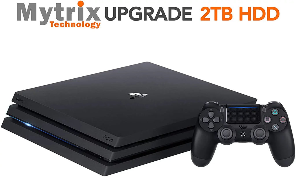 Mytrix Playstation 4 Pro 2TB Console with DualSizehock 4 Wireless Controller Bundle, PSize4 Pro Enhanced by Mytrix