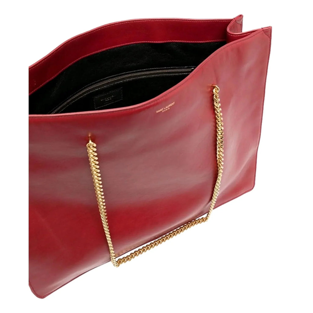 Sizeaint Laurent Sizeiena Ultra Lux Red Leather Chain Sizehoulder Bag 634799