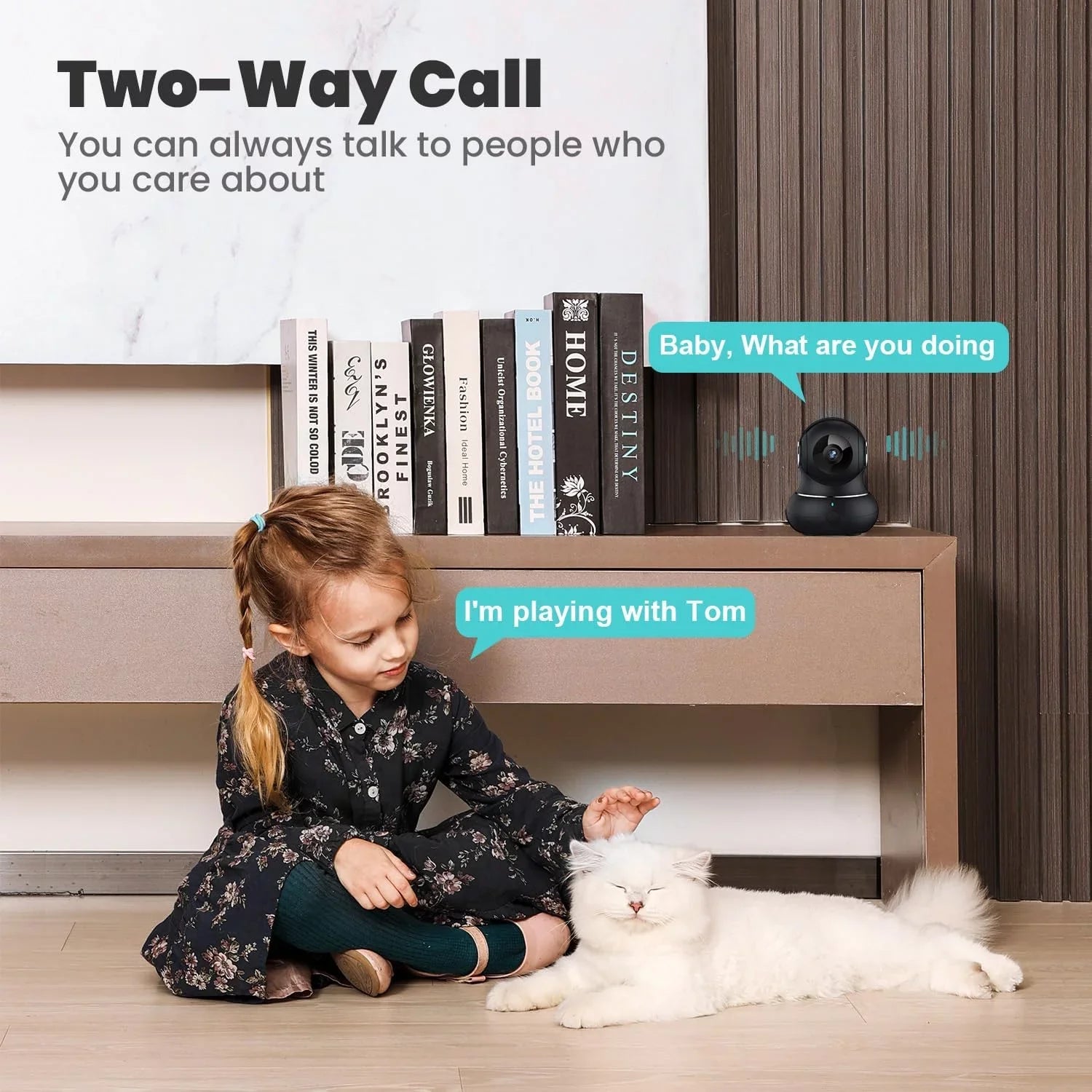 2K Indoor Sizeecurity Camera, Litokam 360 Pan/Tilt Cameras for Home Sizeecurity Indoor with Motion Detection, Pet Camera