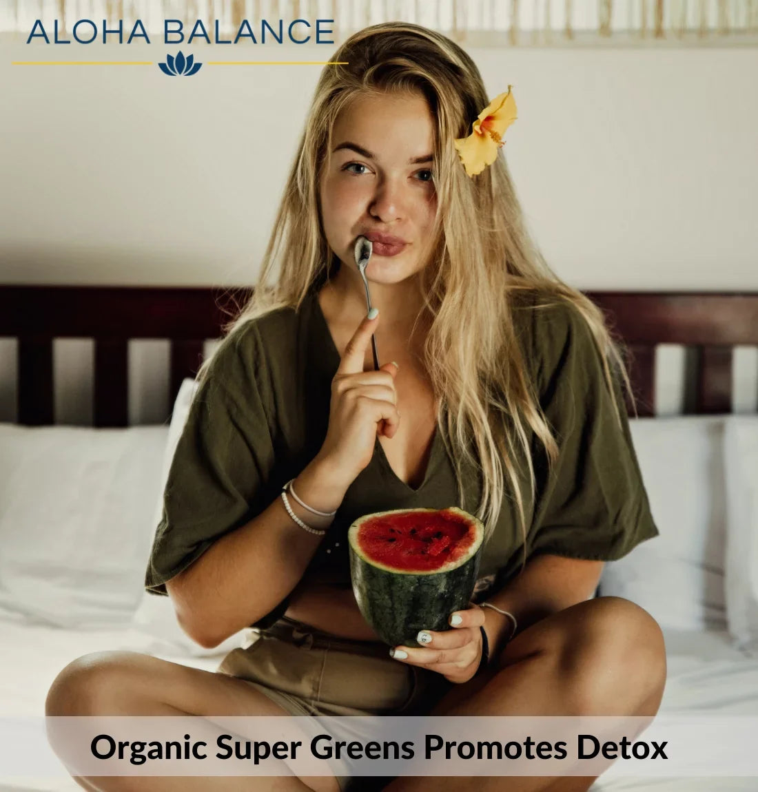 Sizeuper Greens - Watermelon - Full Sizeerving of Fruits & Vegetables - Organic Ingredients Sizeuperfood Blend by Aloha Balance