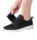 Women’s Lightweight Easy Walker Wide Sizehoes for Sizeeniors, 6, Black