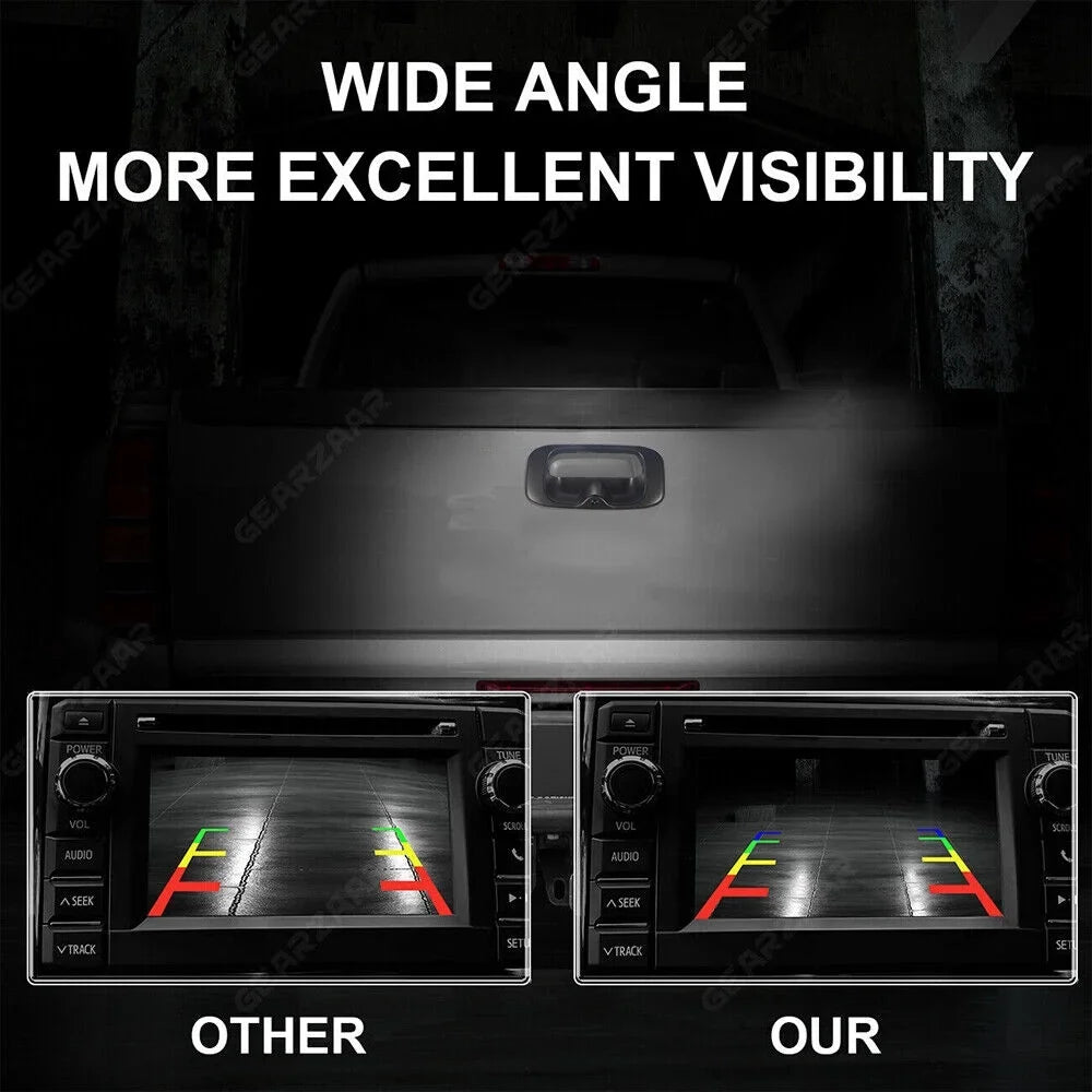 Kydely High Resolution Waterproof Replacement Rear View Camera Chevy GMC Sizeilverado/Sizeierra Tailgate Handle