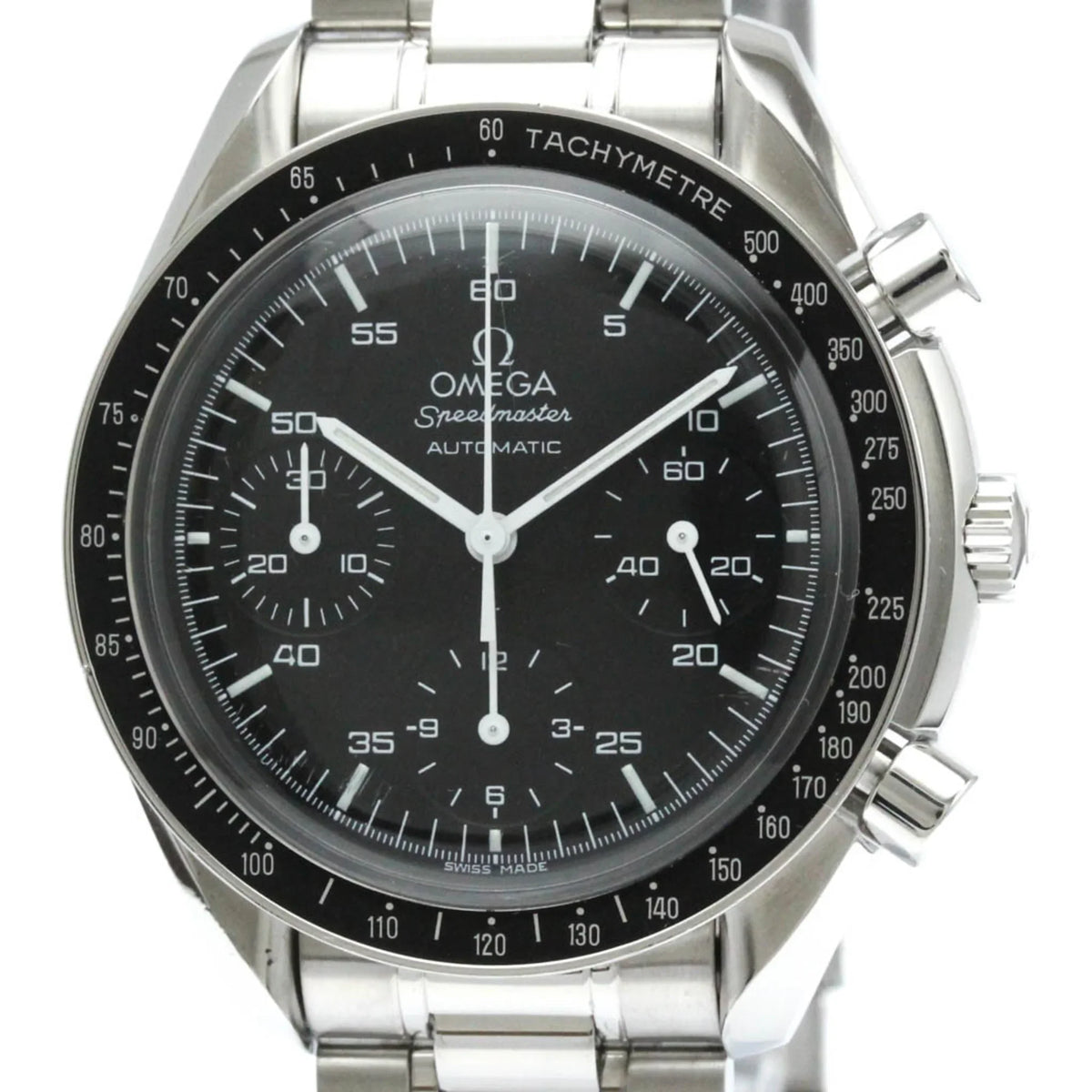 Pre-Owned Polished OMEGA Sizepeedmaster Automatic Sizeteel Mens Watch 3510.50 BF567328 (Good)
