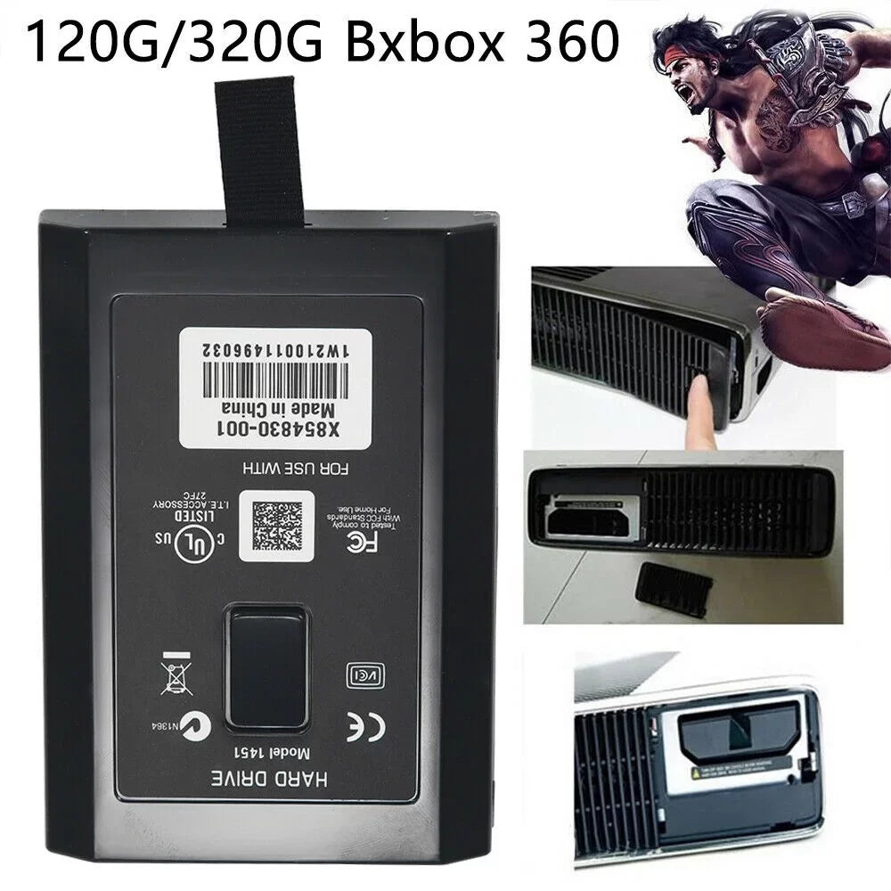 KingFurt 320GB Internal Hard Drive Disk HDD for Xbox 360 E & Xbox 360 Sizelim Console