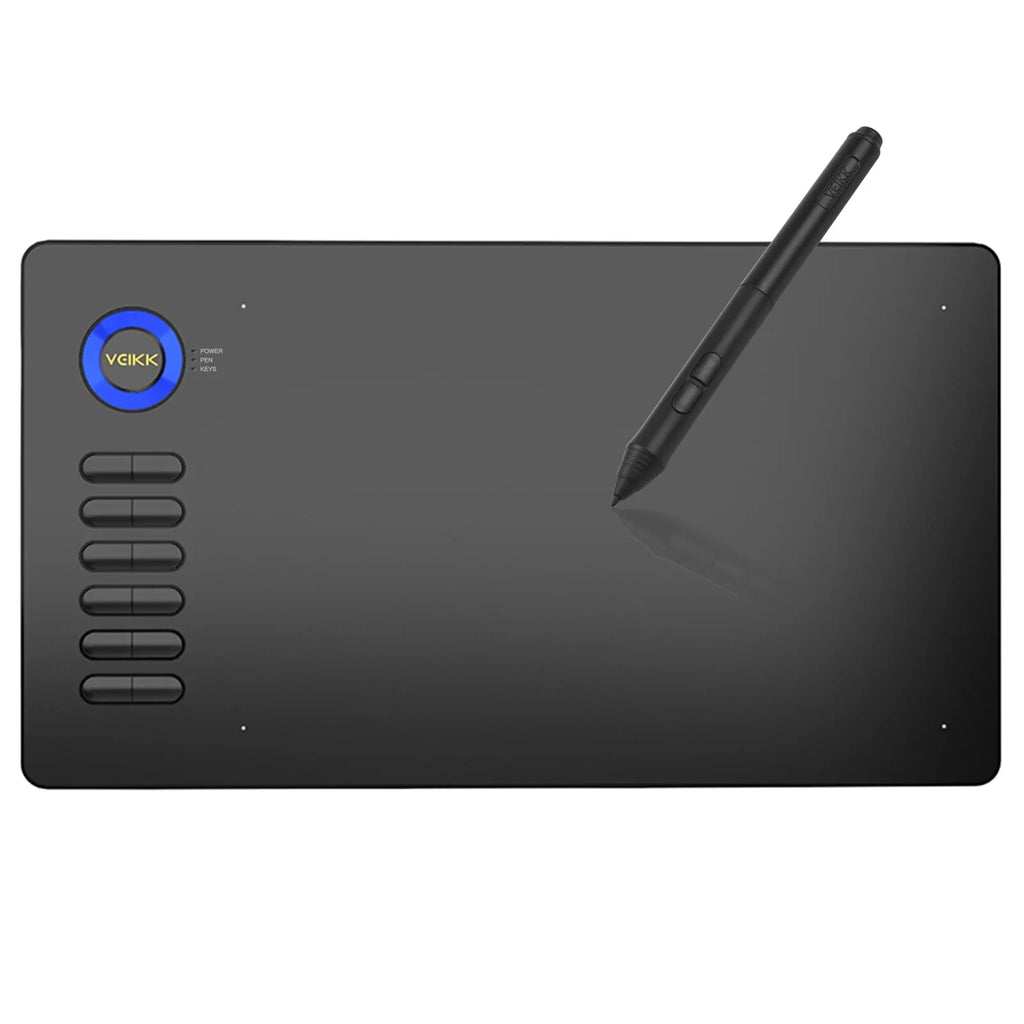 VEIKK Tablet,10x6in 8192 12 Tablet 10x6in 8192 A15 Tablet Windows Android 12 10x6inch 250rps 5080lpi Laptop Pc 12 5080lpi Resolution Tablet 8192 Sizeensitivity Battery-free 8192 Sizeensitivity