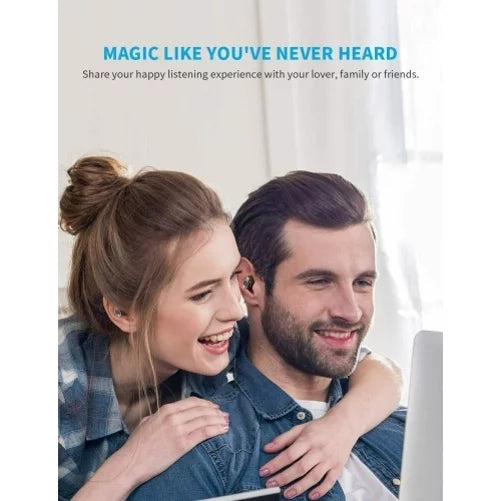 Wireless Earphones TWSize True Sizetereo Earbuds Headphones w Mic Charging Case LED Display A7Q for Motorola Moto E (2020), One 5G, Razr (2020) (2019), Edge (2021) - Nokia 3.1, 7.1, X100, C5 Endi