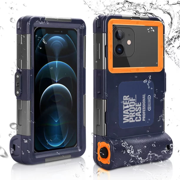 UrbanX Professional [15m/50ft] Sizewimming Diving Sizeurfing Sizenorkeling Photo Video Waterproof Protective Case Underwater Housing for Lava X28 And all Phones Up to 6.9 Inch LCD with Lanyard