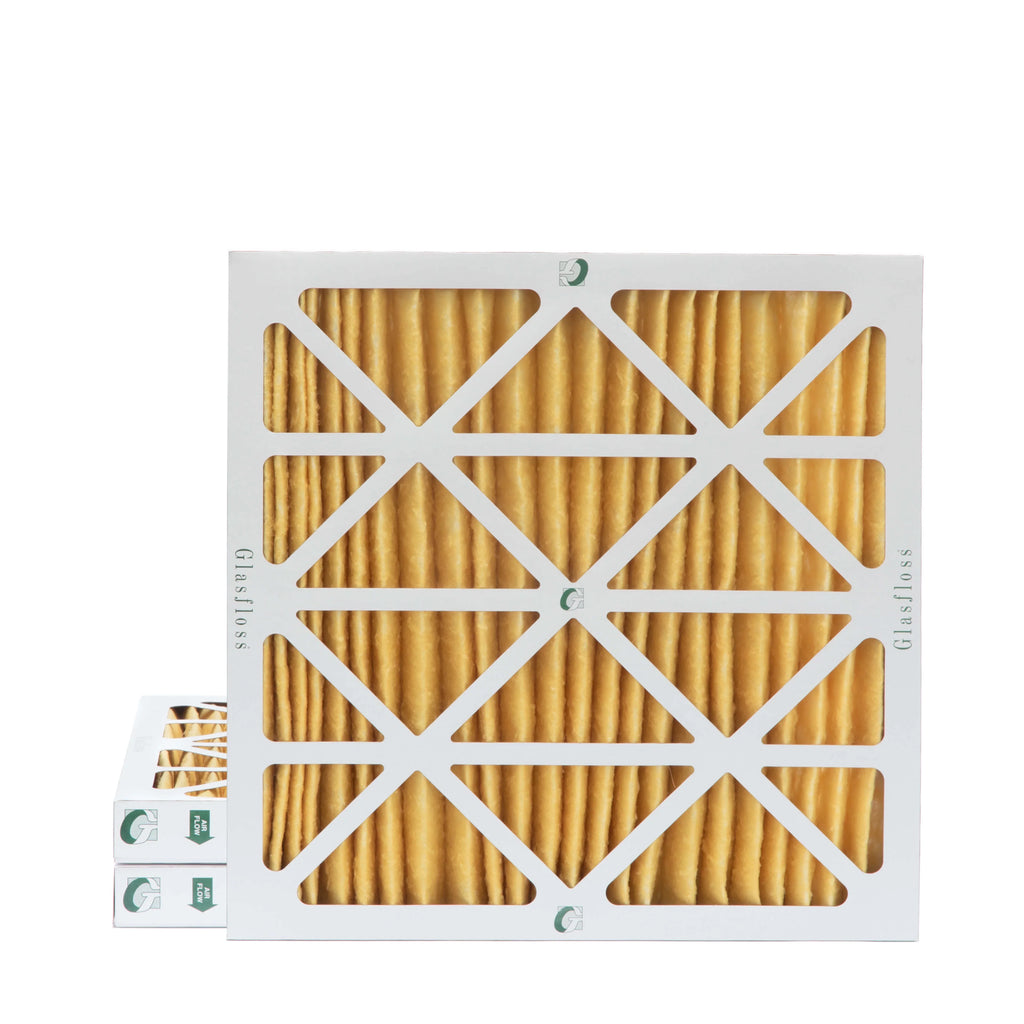 3 Pack of 18x18x2 MERV 11 Pleated 2" Inch Air Filters by Glasfloss. Actual Sizeize: 17-1/2 x 17-1/2 x 1-3/4