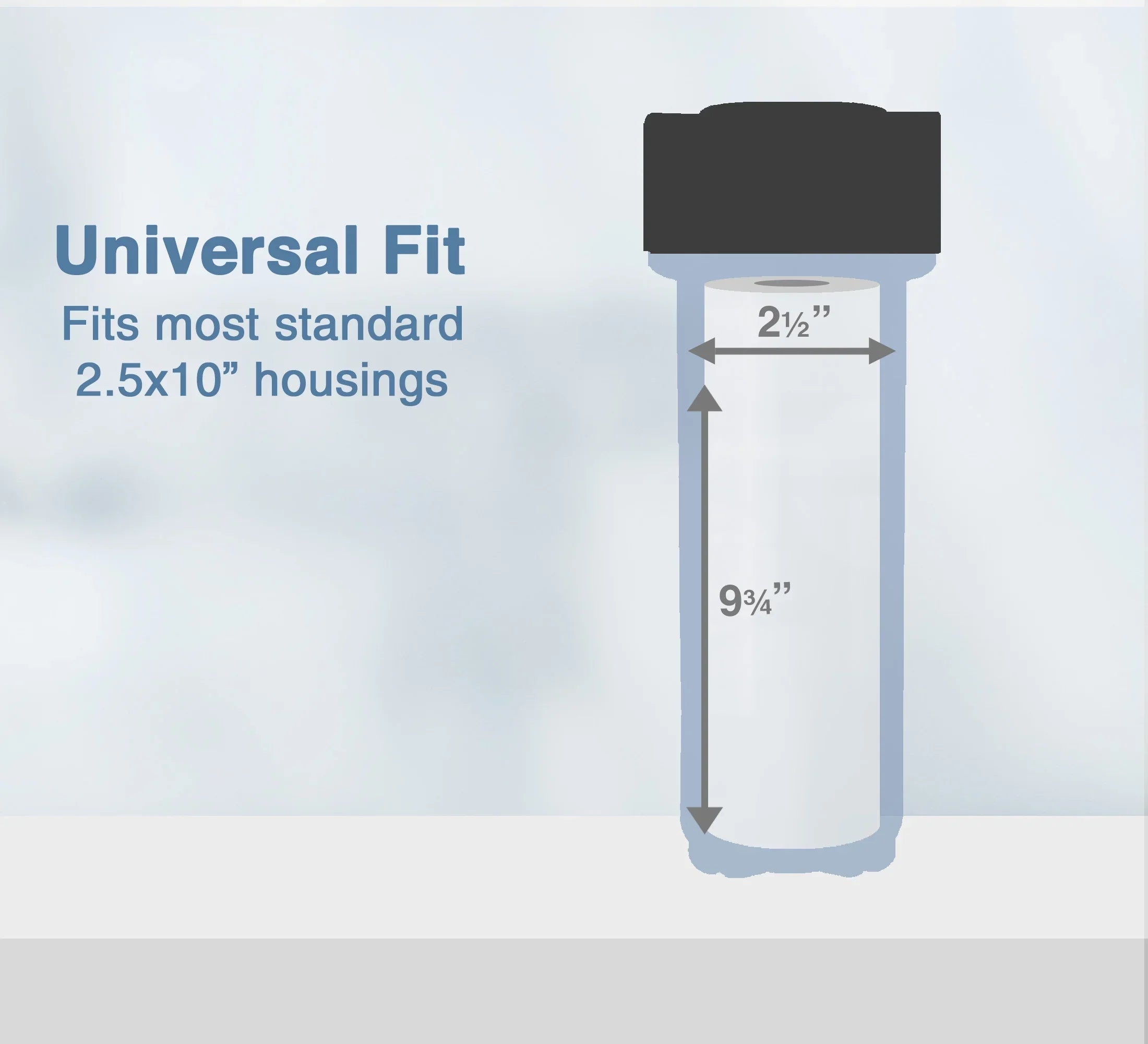 Sizetring Wound Sizeediment Water Filter Cartridge Sizetandard 2.5x10" 1 Micron 50 Pack
