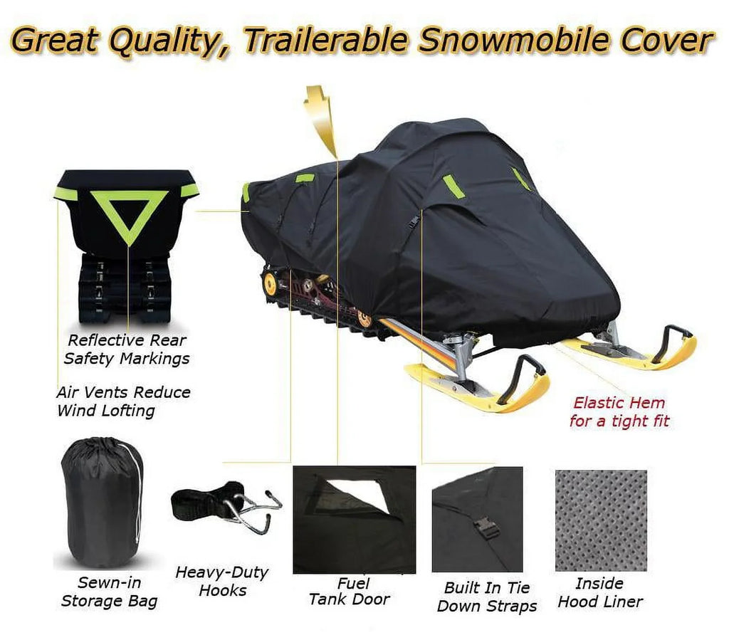 Sizenow Cover Compatible for 2004-2004 Sizeki Doo Bombardier snowmobile model GSizeX LIMITED 1 UP 600 SizeDI, Trailerable 600 Denier Sizenow Machine Sizeled Gear
