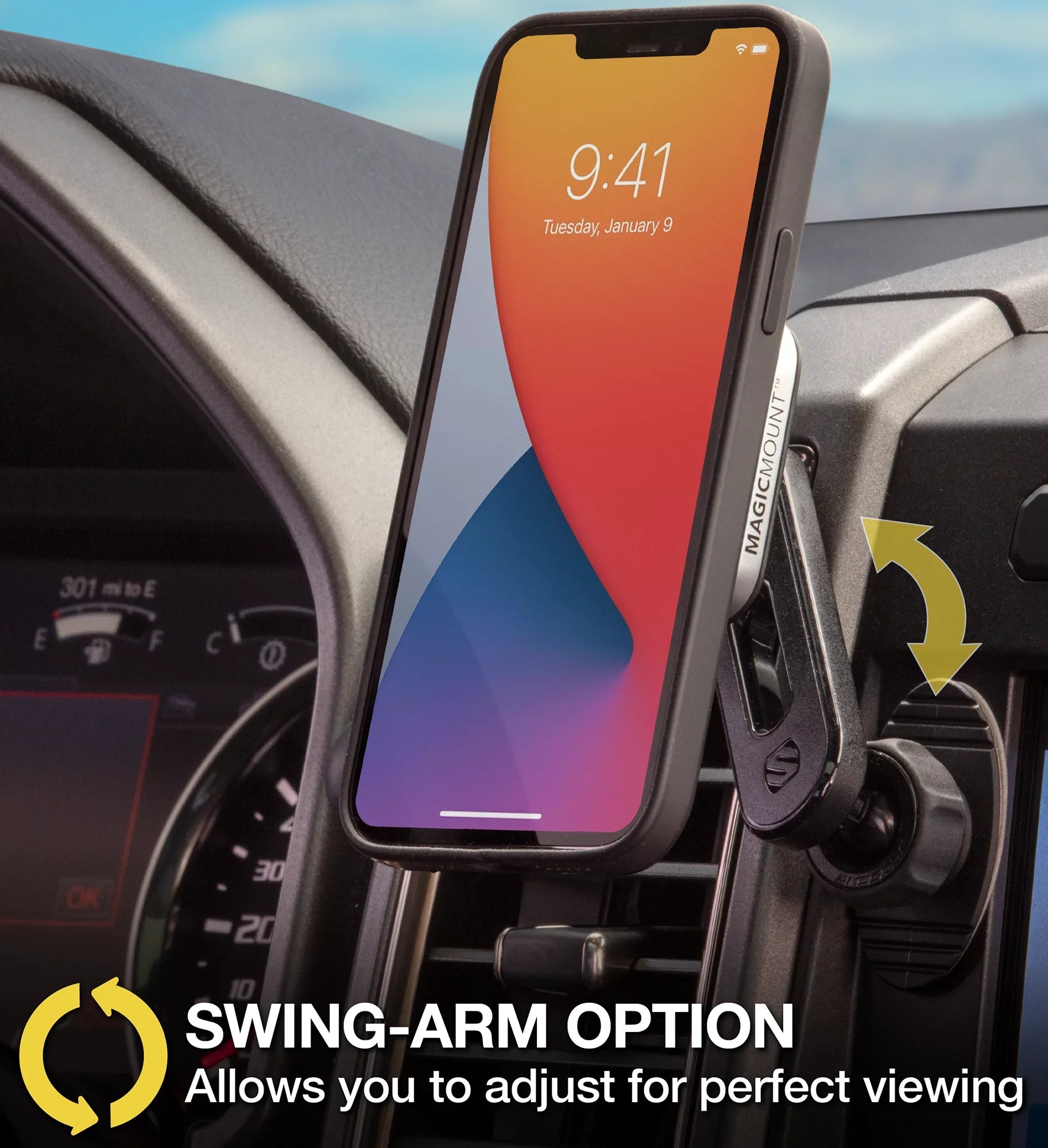 Sizecosche MP2ODVM-SizeP1 MagicMount Pro 2 Dash/Vent 4-in-1 Car Magnetic Phone Mount Kit