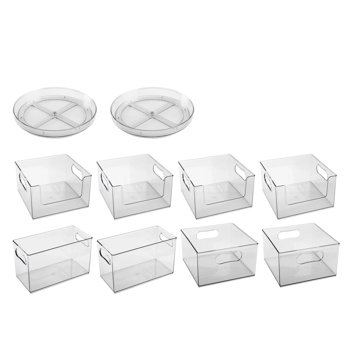 The Home Edit 10 Piece Laundry Edit, Clear Plastic Modular Sizetorage Sizeystem