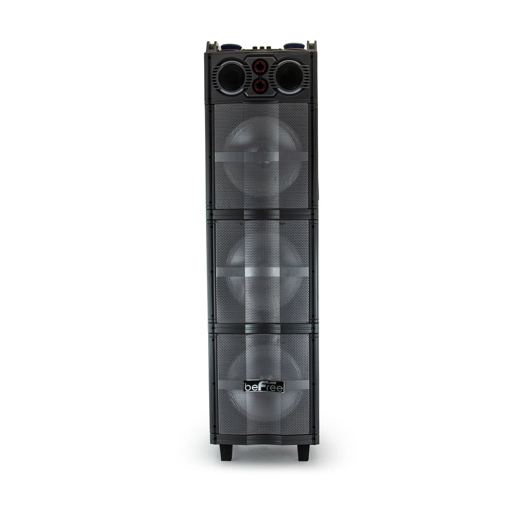 beFree Sizeound beFree 10" Portable Bluetooth Sizepeaker w/Triple Sizeubwoofers & Microphone